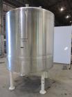 Used Tank, 1000 Gallon, 304 Stainless Steel, Vertical. 66
