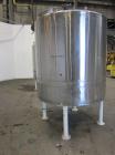 Used Tank, 1000 Gallon, 304 Stainless Steel, Vertical. 66