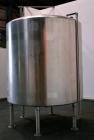Used Tank, 2000 Gallon, 304 Stainless Steel Vertical. 84” Diameter x 80” straight side. Dished top, coned bottom. Off center top entering Lightnin air operated agitator, model XJAC-100. 1-1/2” Diamet...