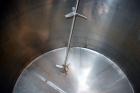 Used- Tank, 2000 Gallon, 304 Stainless Steel Vertical. 84” Diameter x 80” straight side. Dished top, coned bottom. Off cente...