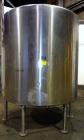 Used Tank, 2000 Gallon, 304 Stainless Steel Vertical. 84