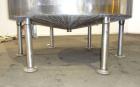 Used Tank, 2000 Gallon, 304 Stainless Steel Vertical. 84