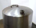 Used Tank, 2000 Gallon, 304 Stainless Steel Vertical. 84” Diameter x 80” straight side. Dished top, coned bottom. Off center top entering Lightnin air operated agitator, model XJAC-100. 1-1/2” Diamet...