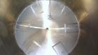 Used Tank, 2000 Gallon, 304 Stainless Steel Vertical. 84” Diameter x 80” straight side. Dished top, coned bottom. Off center top entering Lightnin air operated agitator, model XJAC-100. 1-1/2” Diamet...