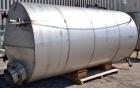 Used Tank, 4000 Gallon, 304 Stainless Steel, Vertical. 84’’ Diameter x 168’’ straight side. Coned top, flat bottom. Openings:  top 2’’, (2) 3’’, 18’’ manway with a 15’’ opening in the cover; 2’’ side...