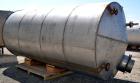 Used Tank, 4000 Gallon, 304 Stainless Steel, Vertical. 84’’ Diameter x 168’’ straight side. Coned top, flat bottom. Openings:  top 2’’, (2) 3’’, 18’’ manway with a 15’’ opening in the cover; 2’’ side...