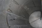 Used Tank, 4000 Gallon, 304 Stainless Steel, Vertical. 84’’ Diameter x 168’’ straight side. Coned top, flat bottom. Openings:  top 2’’, (2) 3’’, 18’’ manway with a 15’’ opening in the cover; 2’’ side...