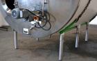 Used Storage Tank, 3000 Gallon, 304 Stainless Steel, Horizontal. 90