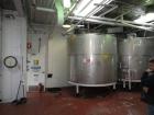 Used Tank, 3000 Gallon, Stainless Steel, Vertical.  Approximately 102