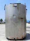 Used Kettle, 3000 Gallon, 304 Stainless Steel, Vertical. Approximate 90