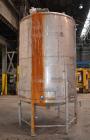 Used Tank, 1900 Gallon, 316 Stainless Steel, Vertical. Approximate 76” diameter x 92” straight side, dished top and bottom. Fixed stainless steel agitator mount with a UET agitator, model XCEL-6, out...