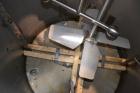 Used Tank, 1500 Gallon, 316 Stainless Steel, Vertical. Approximate 76” diameter x 72” straight side, dished top and bottom. Fixed stainless steel agitator mount with a UET agitator, model XCEL-6, out...
