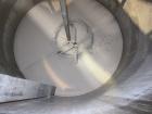 Used Tank, 1100 Gallon, 304 Stainless Steel, Vertical. Approximately 68” diameter x 70” straight side, flat top with (2) 1/3 hinged covers, coned bottom. Fixed stainless steel agitator bridge. Approx...