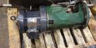 Used Tank, 1050 Gallons, 304 Stainless Steel, Vertical.  Approximately 62” diameter x 82” straight side.  Flat top, sloped bottom.  Off-center top entering Lightnin agitator, model N33G-150.  1-1/2” ...