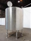 Used Tank, 2000 Gallon, 304 Stainless Steel, Vertical. 84