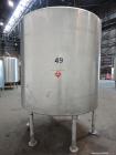 Used Tank, 2000 Gallon, 304 Stainless Steel, Vertical. 84