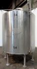 Used Tank, 2000 Gallon, 304 Stainless Steel, Vertical. 84