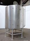 Used- Tank, 2000 Gallon, 304 Stainless Steel, Vertical. 84