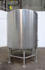 Used- Tank, 2000 Gallon, 304 Stainless Steel, Vertical. 84