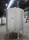 Used Tank, 2000 Gallon, 304 Stainless Steel, Vertical. 84