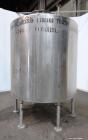 Used Tank, 2000 Gallon, 304 Stainless Steel, Vertical. 84