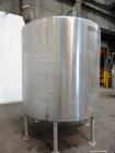 Used- Tank, 2000 Gallon, 304 Stainless Steel, Vertical. 84