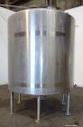 Used- Tank, 2000 Gallon, 304 Stainless Steel, Vertical. 84
