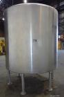 Used- Tank, 2000 Gallon, 304 Stainless Steel, Vertical. 84