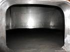 Used Vinquip Jacketed Beverage Tank,  2284 Gallon, 304 Stainless Steel, Vertical. Approximately 83” diameter x 97-1/2” straight side, off center coned top, sloped bottom.  (1) 24” Wide bottom sidewal...