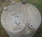 Used Tank, 1000 Gallon, stainless steel, vertical. Approximately 54