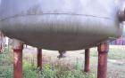 Used Tank, 1000 Gallon, stainless steel, vertical. Approximately 54