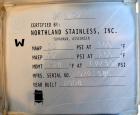 2280 Gallons Stainless Steel Northland Stainless Pressure Tank 