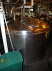 Used- Norwalk Tank, 2000 Gallon,  Stainless Steel, Vertical. 76