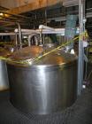 Used Norwalk Tank, 2000 Gallon,  stainless steel, vertical. 76