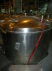Used Norwalk Tank, 2000 Gallon, stainless steel, vertical. 76