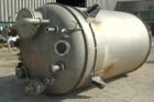 Used Mueller Pressure Tank, 2000 Gallon, Model F, 316L Stainless Steel, Vertical. 72