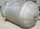 Used Mueller Pressure Tank, 2000 Gallon, Model F, 316L Stainless Steel, Vertical. 72