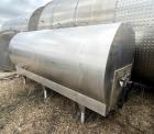 Horizontal Stainless Steel 1,250 Gallon Milk Tank