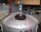 Used Mueller tank, 2200 gallon, stainless steel, vertical. Approximately 96
