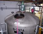 Used- Mueller tank, 2200 gallon, stainless steel, vertical. Approximately 96