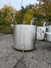 Used-Approximately 1300 Gallon Perma-San Vertical Stainless Steel Sanitary Tank