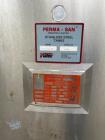 Used-Approximately 1300 Gallon Perma-San Vertical Stainless Steel Sanitary Tank