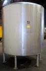 Used Perma-San Tank, 2000 Gallon, Model CVC, 304 Stainless Steel Vertical. 84
