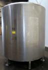 Used Perma-San Tank, 2000 Gallon, Model CVC, 304 Stainless Steel Vertical. 84