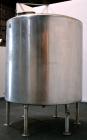 Used Perma-San Tank, 2000 Gallon, Model CVC, 316 Stainless Steel Vertical. 84” Diameter x 80” straight side. Dished top, coned bottom. Openings top 2”, 4”, 18” man way with cover, side 2”. 3” Center ...