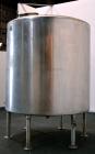 Used- Perma-San Tank, 2000 Gallon, Model CVC, 316 Stainless Steel Vertical. 84” Diameter x 80” straight side. Dished top, co...