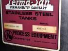 Used Perma-San Tank, 3000 Gallon, Model CVC, Stainless Steel, Vertical. Approximate 80” diameter x 142” straight side. Flat top, dished bottom. Top man way, 2-1/2” threaded center bottom outlet. Moun...