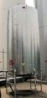 Used- Perma-San Tank, 3000 Gallon, Model CVC, Stainless Steel, Vertical. Approximate 80” diameter x 142” straight side. Flat...