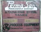 Used Perma-San Tank, 2000 Gallon, Model CVC, 304 Stainless Steel, Vertical. 84