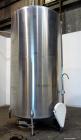 Used Perma-San Tank, 3000 Gallon, 304 Stainless Steel, Vertical.  Approximately 80